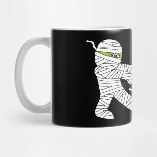 Funny Boy Mummy Walking Dog Mug